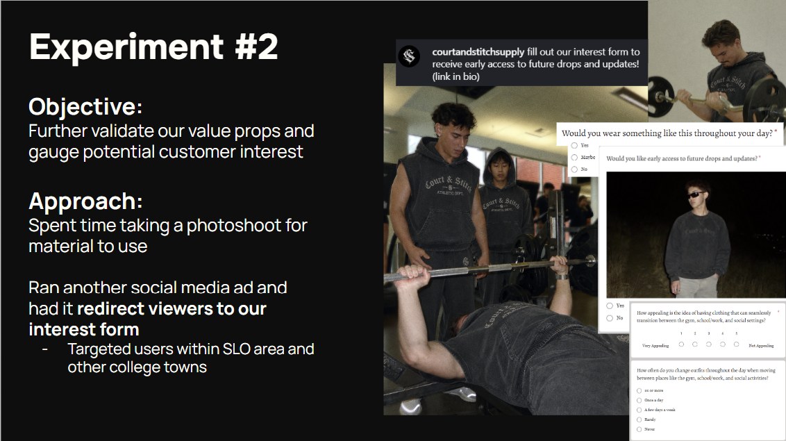 Experiment 2 objective, approach, and interest form ad